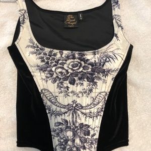 Velvet Liberty Bodice / Corset Top